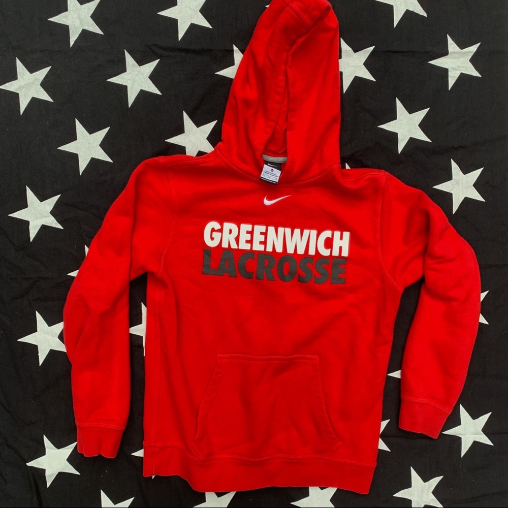 Greenwich lacrosse red sweatshirt